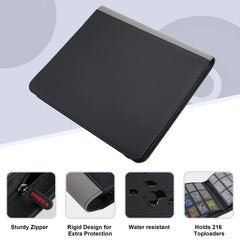 PREZA Toploader Binder travel-friendly design helps keep collections organized on the go.