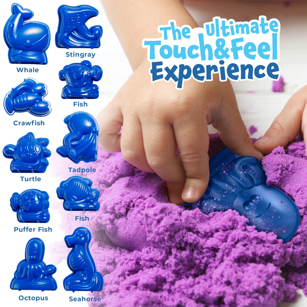 Prime Play Magic Sand comes in resealable bags for tidy storage.