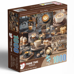 Prime Time Puzzles thick pieces close-up demonstrates durability and smooth assembly.