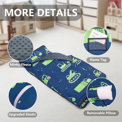 PRIMLECT nap mat roll-up design with name tag for quick storage