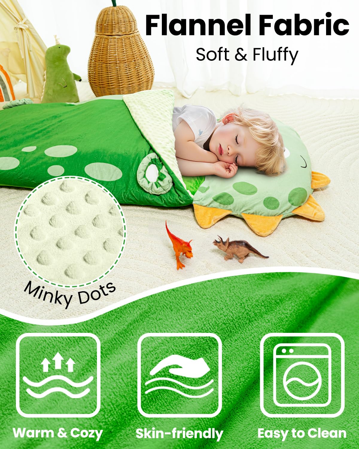 Primlect nap mat built-in pillow detail for extra comfort.