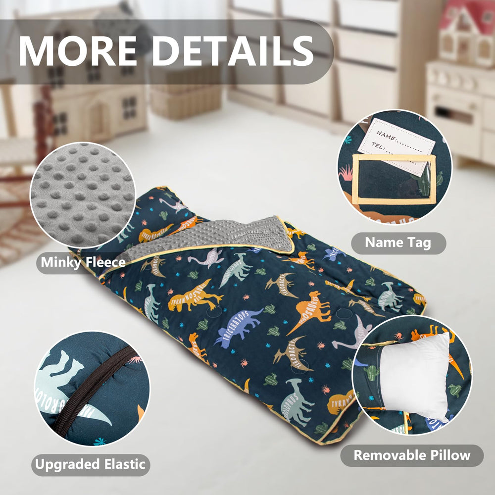 PRIMLECT daycare-ready nap mat with name tag keeps spots.