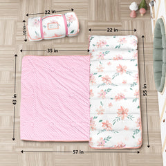 PRIMLECT nap mat with minky blanket for cozy naps