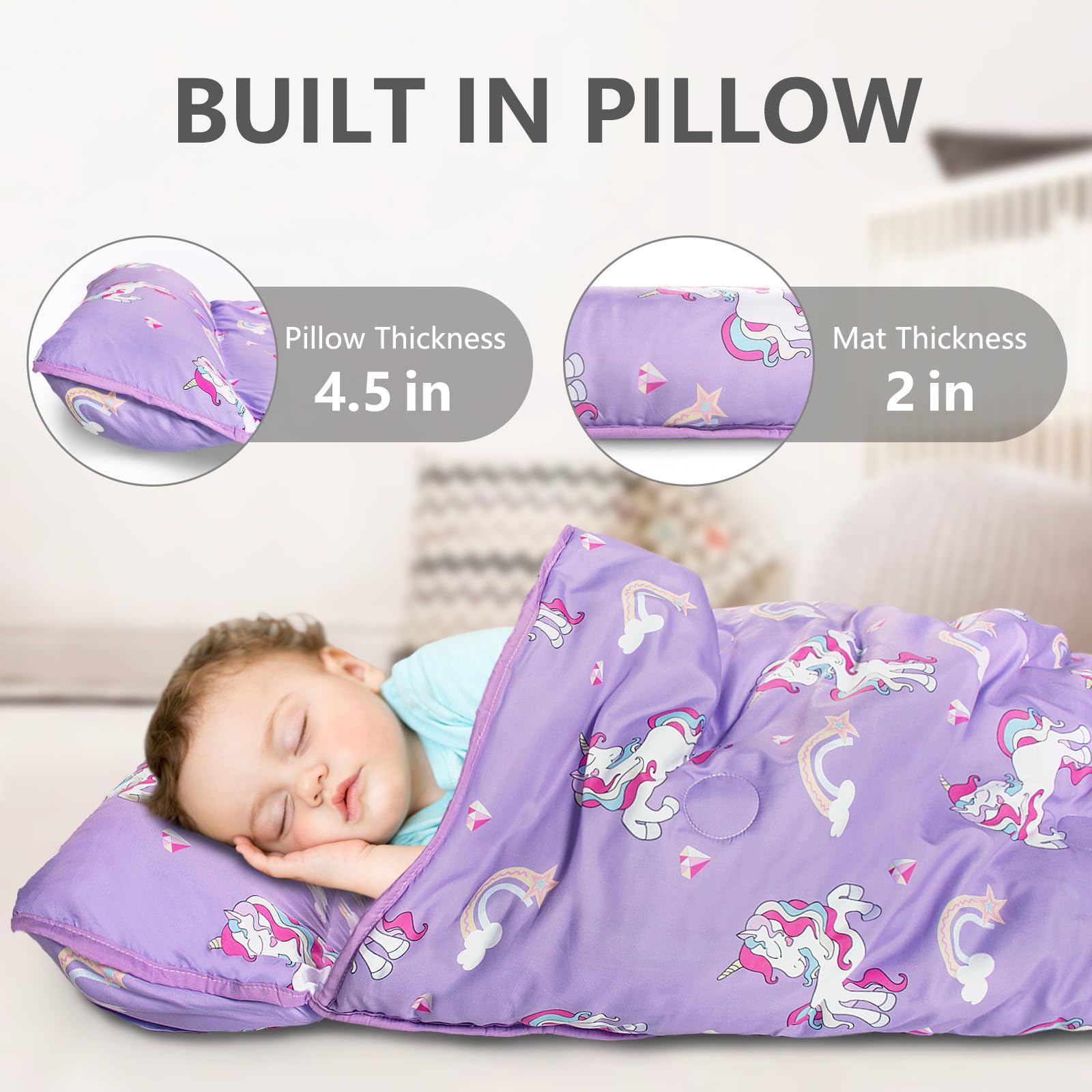 PRIMLECT nap mat roll-up with handle for easy transport