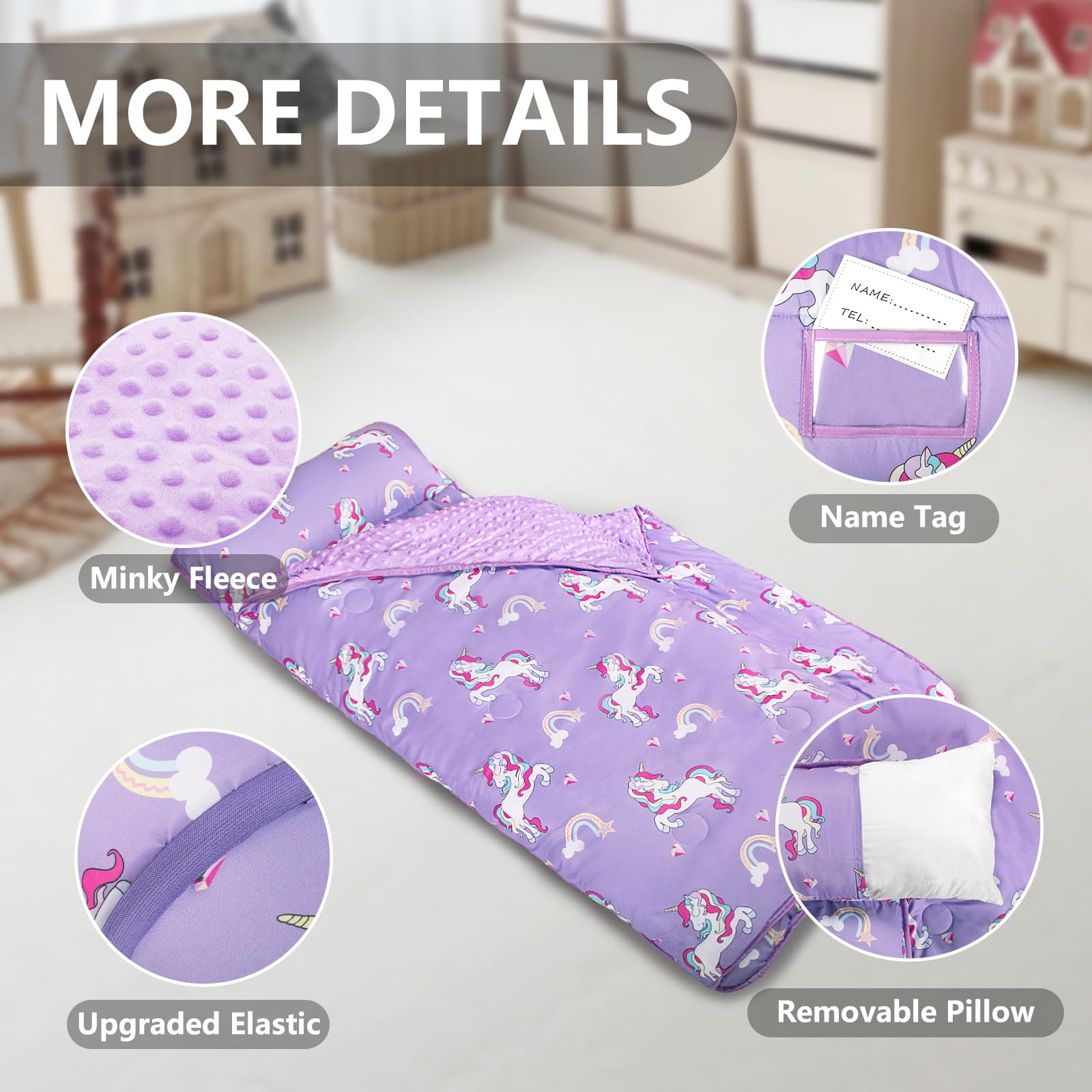 PRIMLECT nap mat 55 by 35 inches provides roomy space