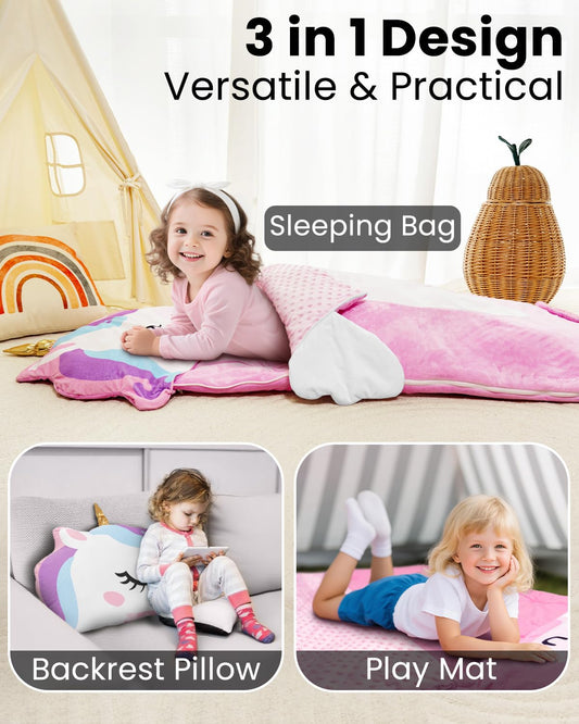 Primlect nap mat with unicorn-print surface for rest and play.