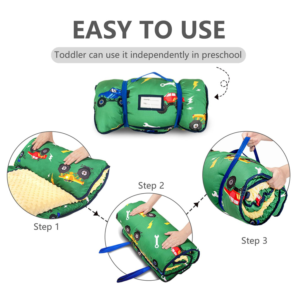 PRIMLECT nap mat includes built-in pillow for extra comfort