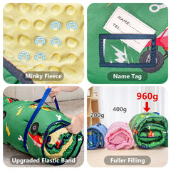 PRIMLECT nap mat with elastic bands and carry handle for portability