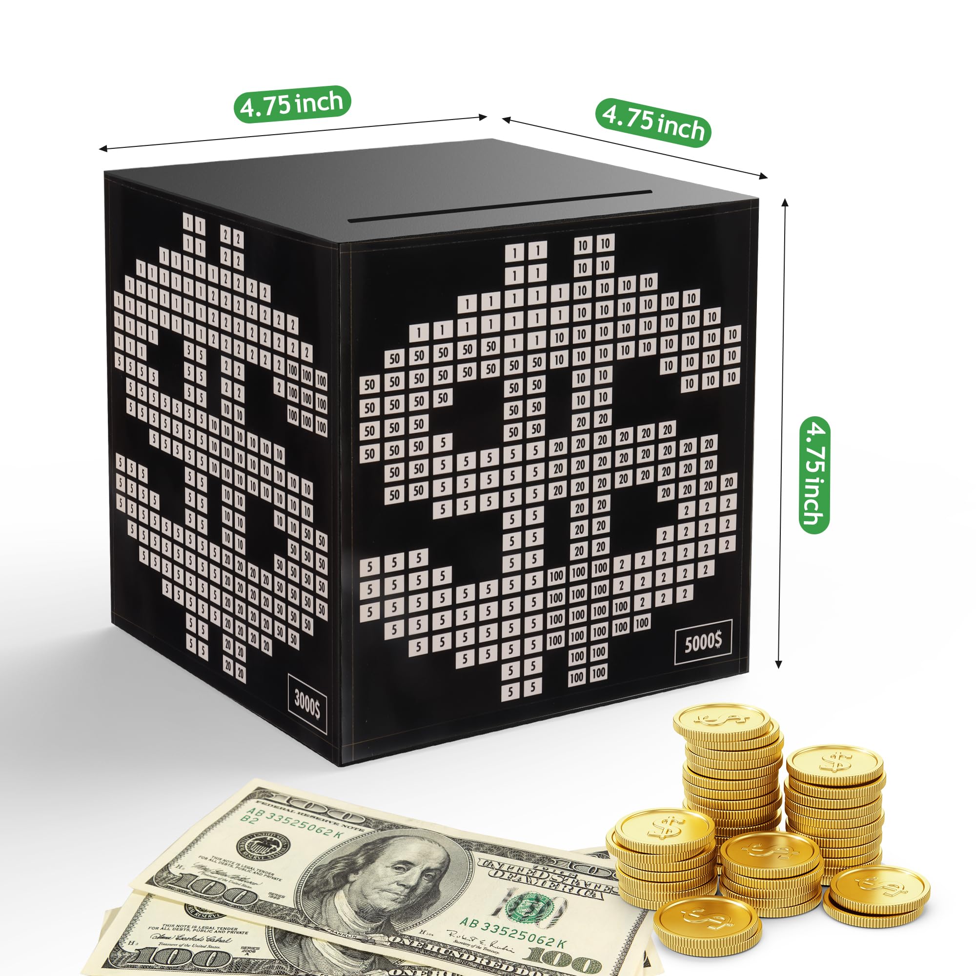 Primo Lines piggy bank locked slot design for no cheating.