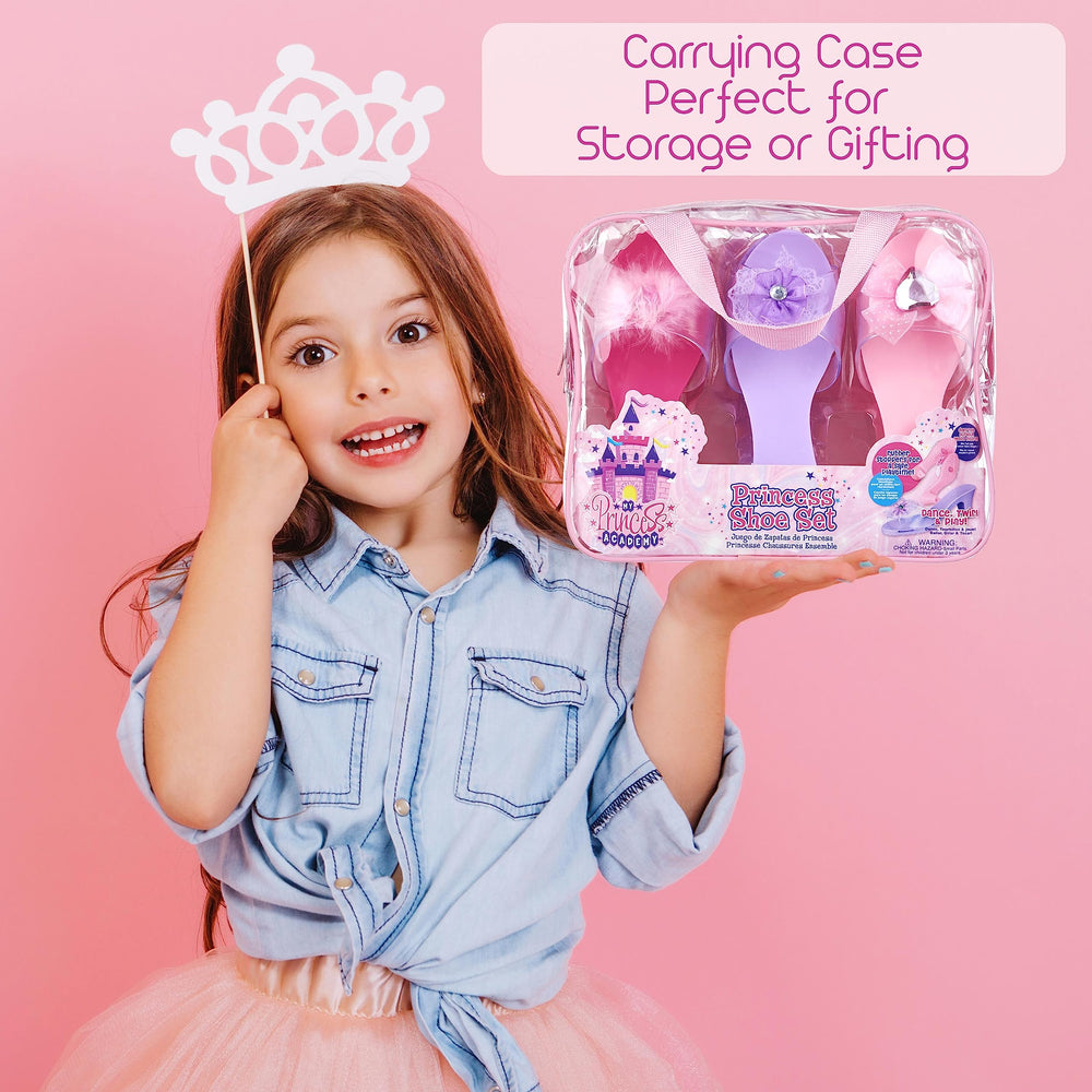 PRINCESS EXPRESSIONS lavender shoe top view with rhinestones