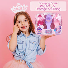 PRINCESS EXPRESSIONS lavender shoe top view with rhinestones