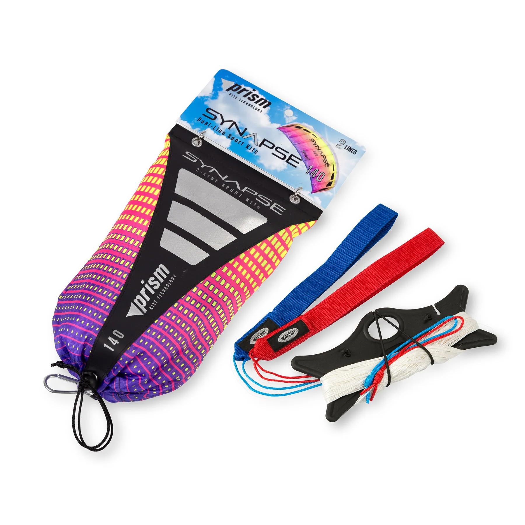 Prism Synapse 140 all-fabric design showing fabric panels for durable, frame-free flight.