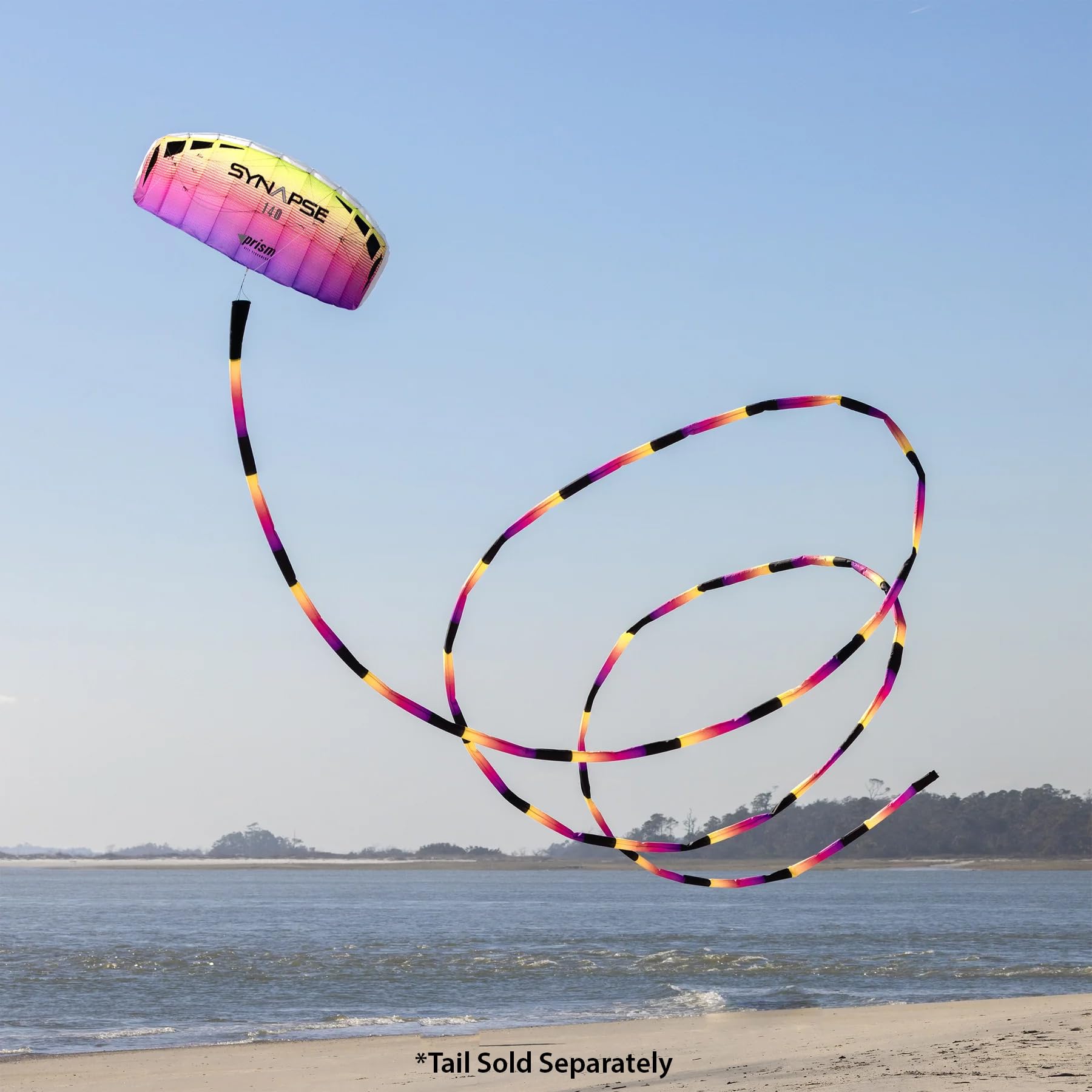 Prism Synapse 140 compact pouch deployment highlighting easy transport and travel-ready kite.