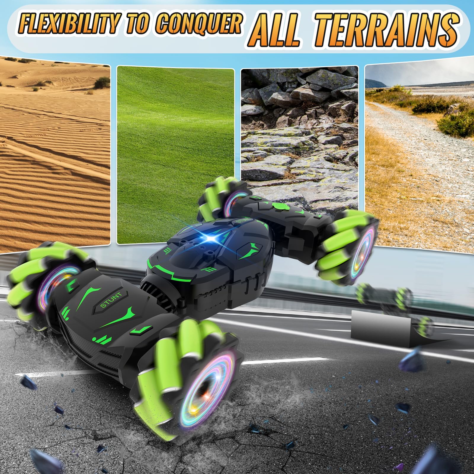 Pristar Gesture RC Car gravity-watch control view for easy handling.