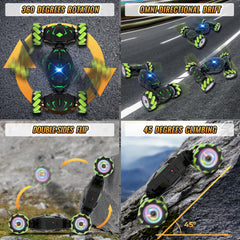 Pristar Gesture RC Car color lights and sounds in action.