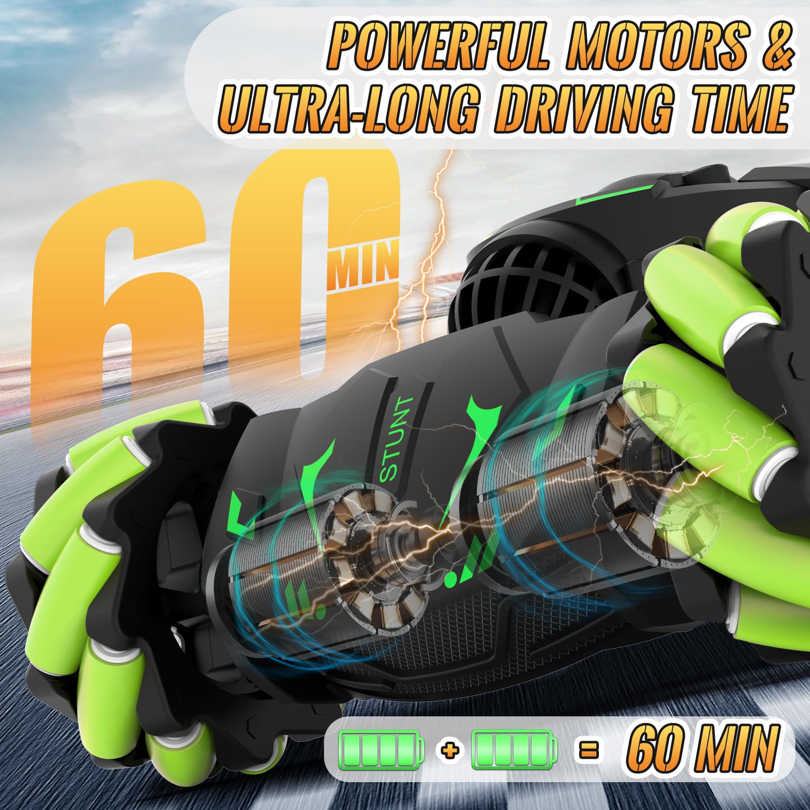 Pristar Gesture RC Car remote controller view for precise control.
