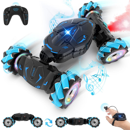 Pristar gesture-sensing car front view with vivid lights for enhanced play.