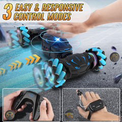 Pristar gesture-sensing car side drift captures dynamic stunt action for kids.
