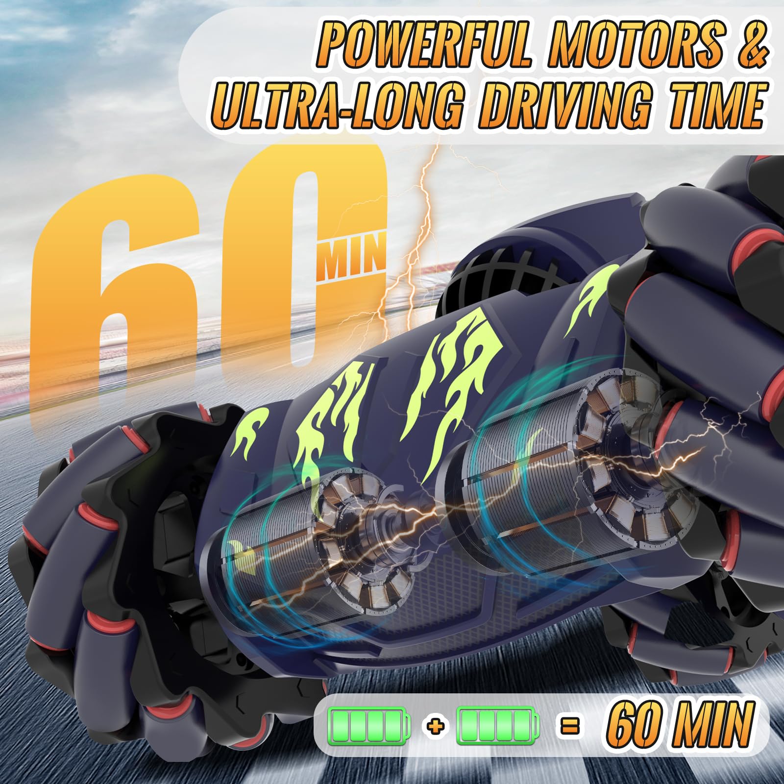 Pristar rc car night lights create immersive driving experience