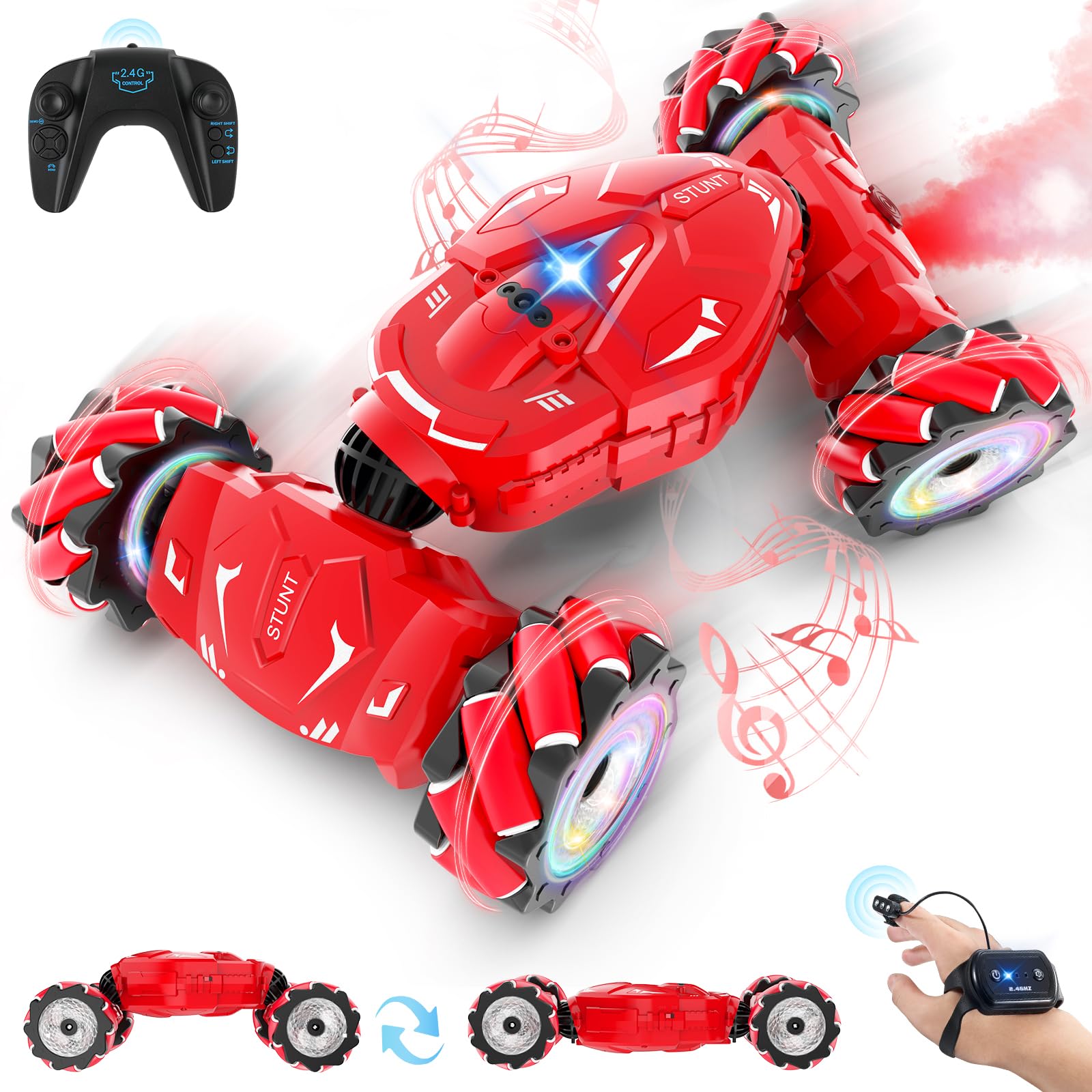 Pristar gesture-sensing RC stunt car for intuitive control.