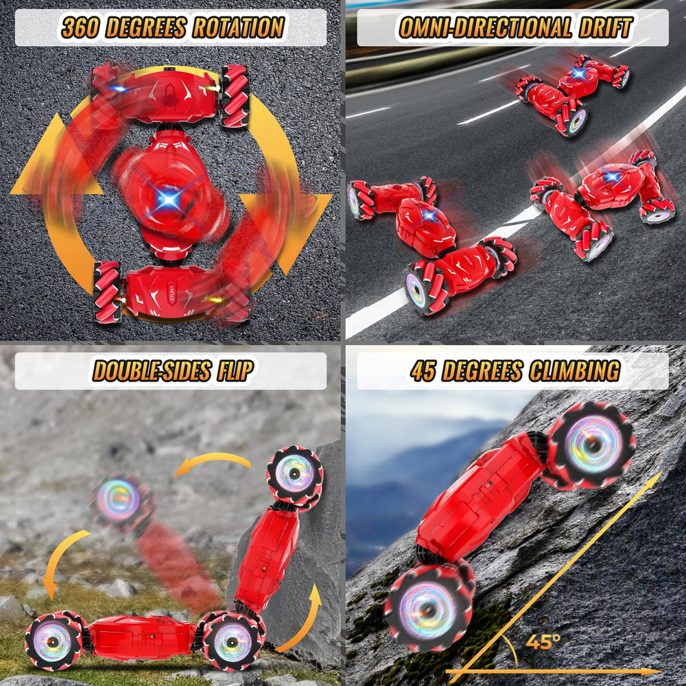 Pristar RC stunt car with remote controller for precise racing.