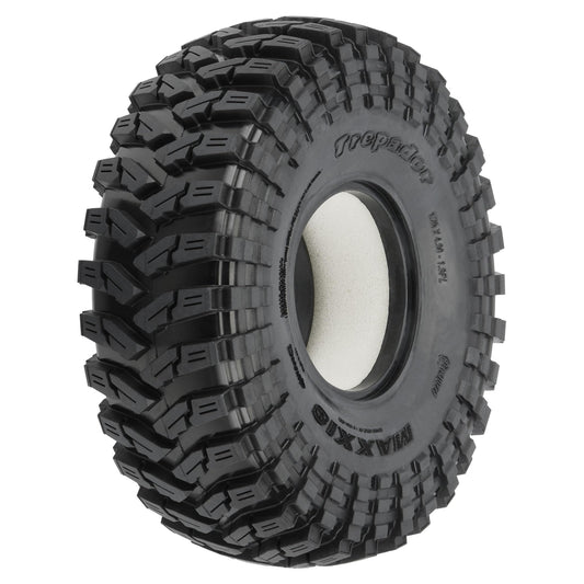 Pro-Line Trepador 1.9-inch tire tread close-up for rugged rock crawling.