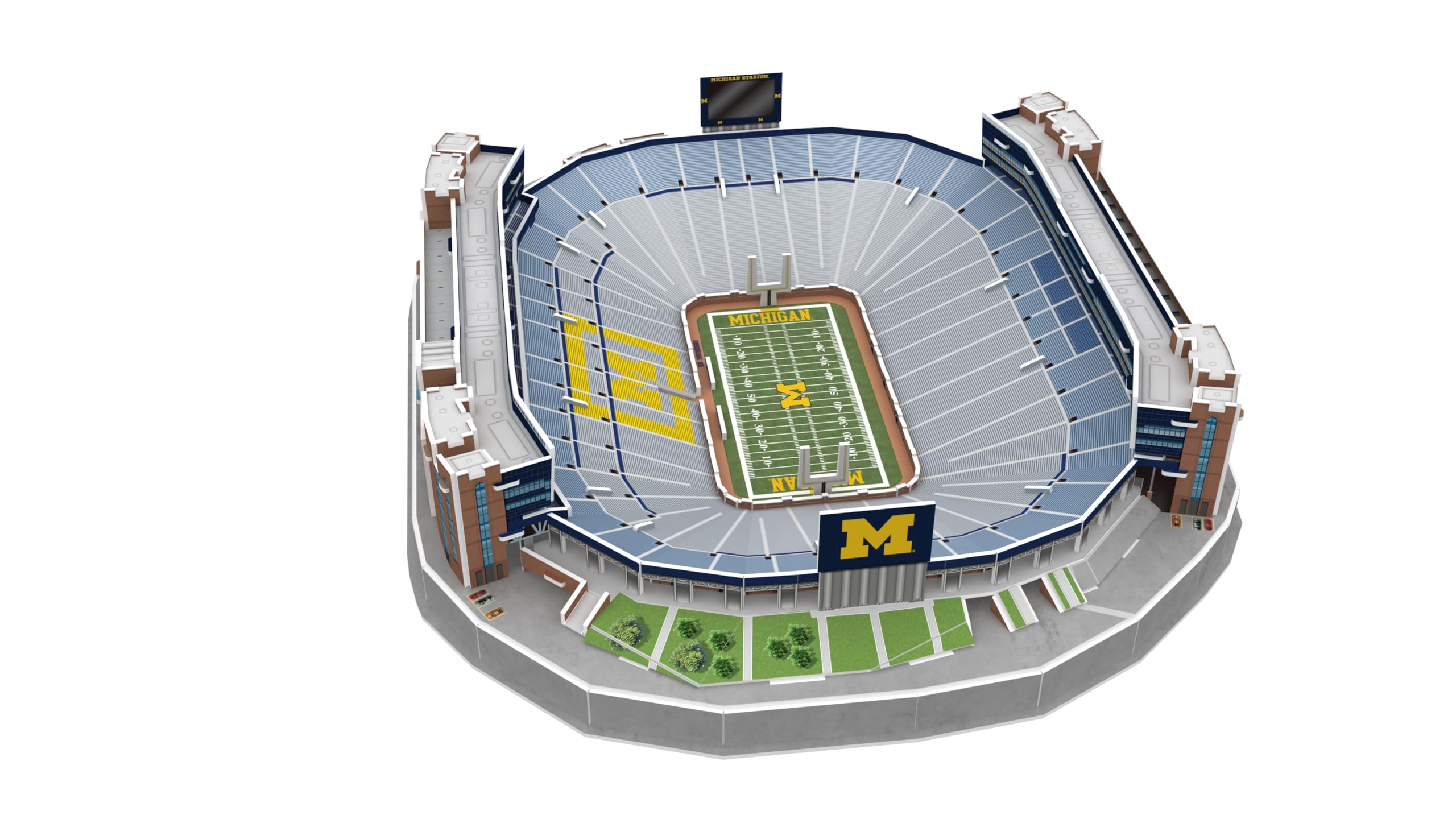 Pro-Lion colorful details of Michigan Stadium – vibrant visuals for engaging play.