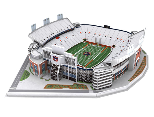 Pro-Lion Jordan-Hare Stadium front view puzzle for Auburn fans.
