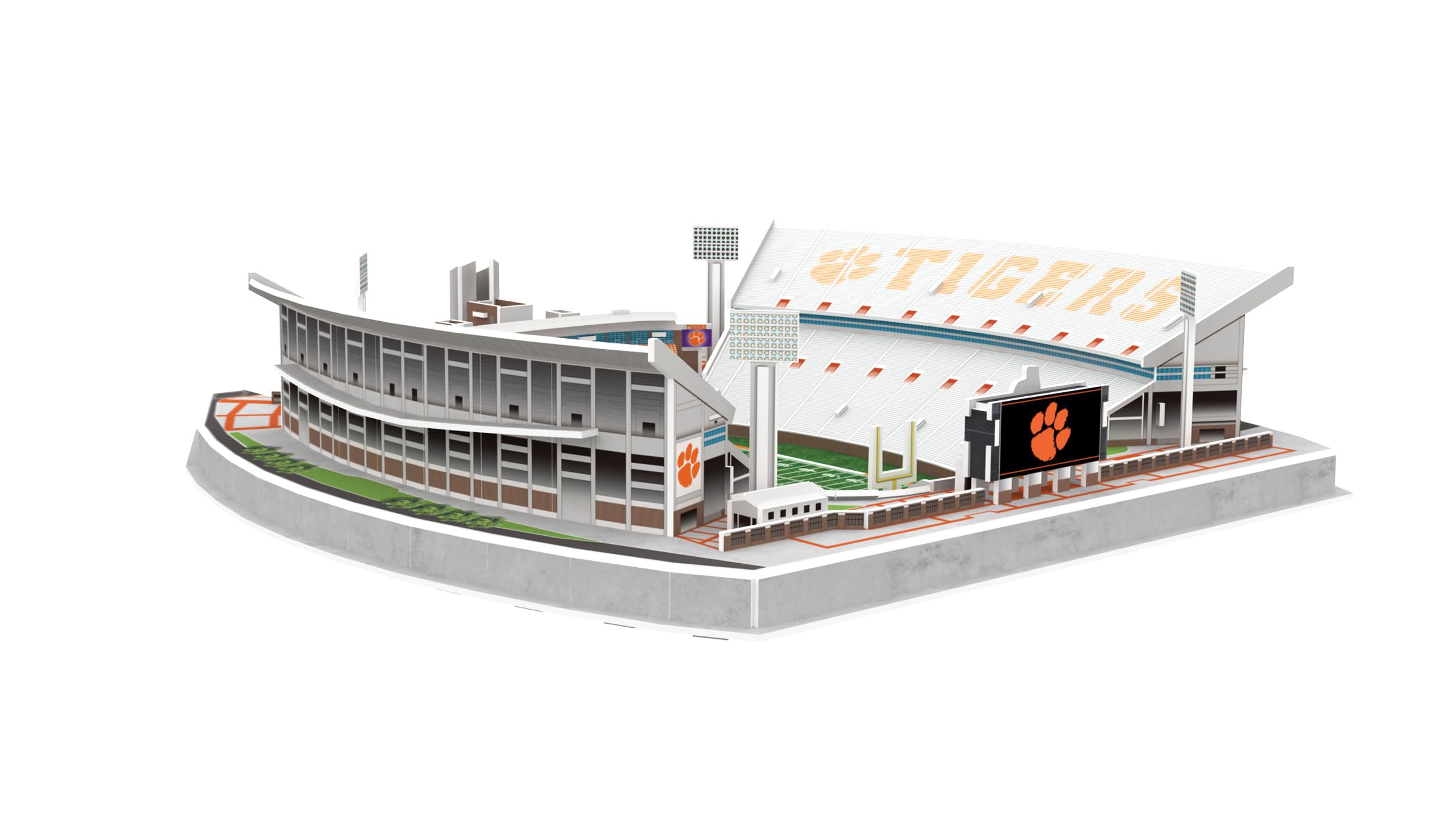 Kids assembling the Jordan-Hare Stadium puzzle for ages 7+