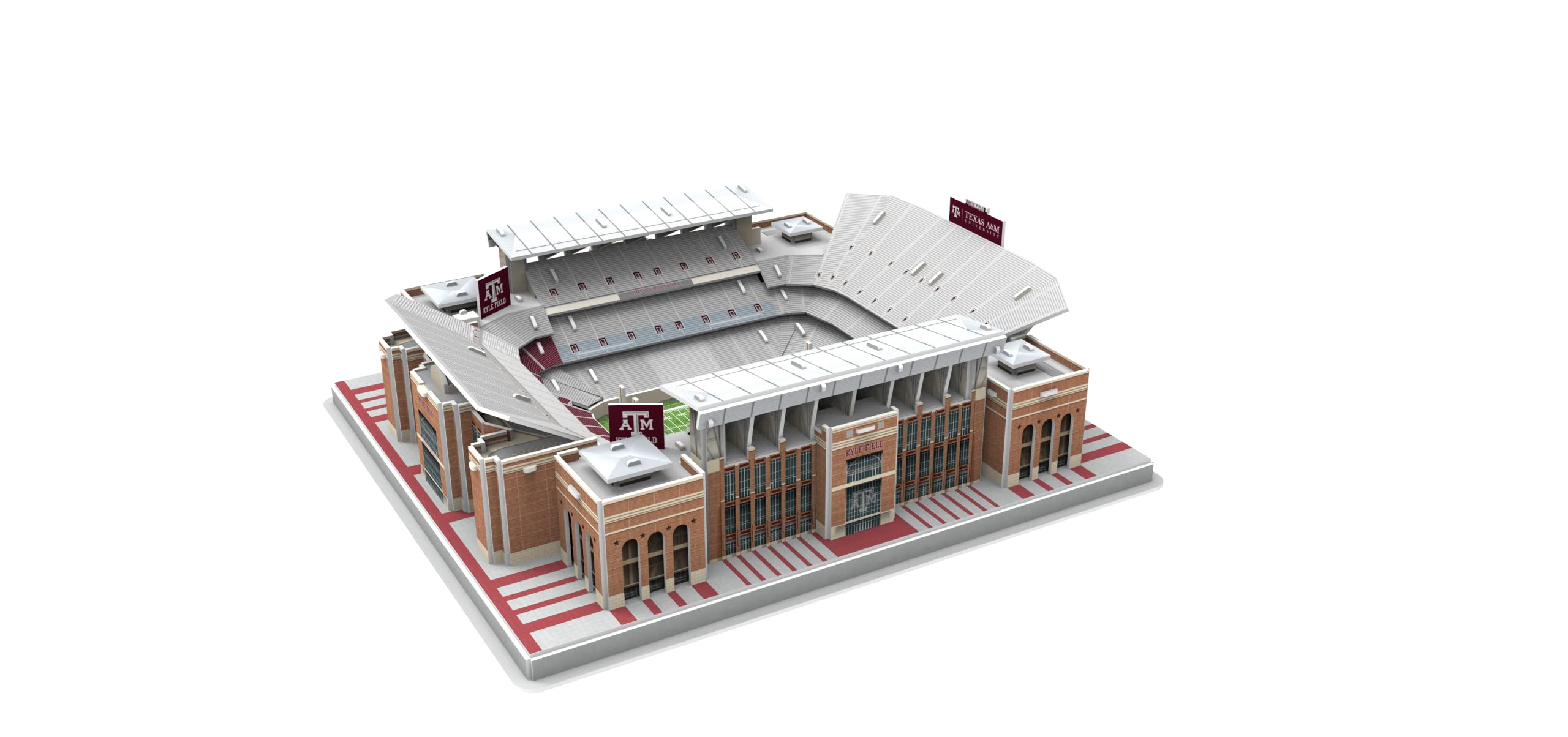 Pro-Lion Kyle Field 3D puzzle close-up detail for realistic recreation.