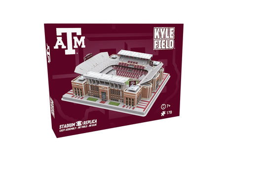Pro-Lion Kyle Field 3D puzzle assembled stadium display inspires team spirit.