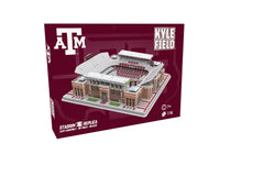 Pro-Lion Kyle Field 3D puzzle assembled stadium display inspires team spirit.