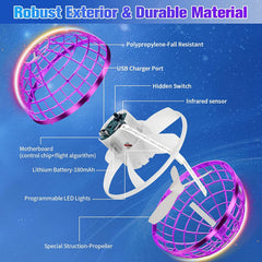 PRO STASH hover ball with cosmic design provides safe indoor and outdoor fun.