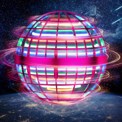 PRO STASH hover drone ball demonstrates safe kid-friendly design in blue-pink