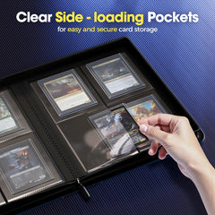 ProCase capacity up to 144 cards keeps collections organized in one slim binder