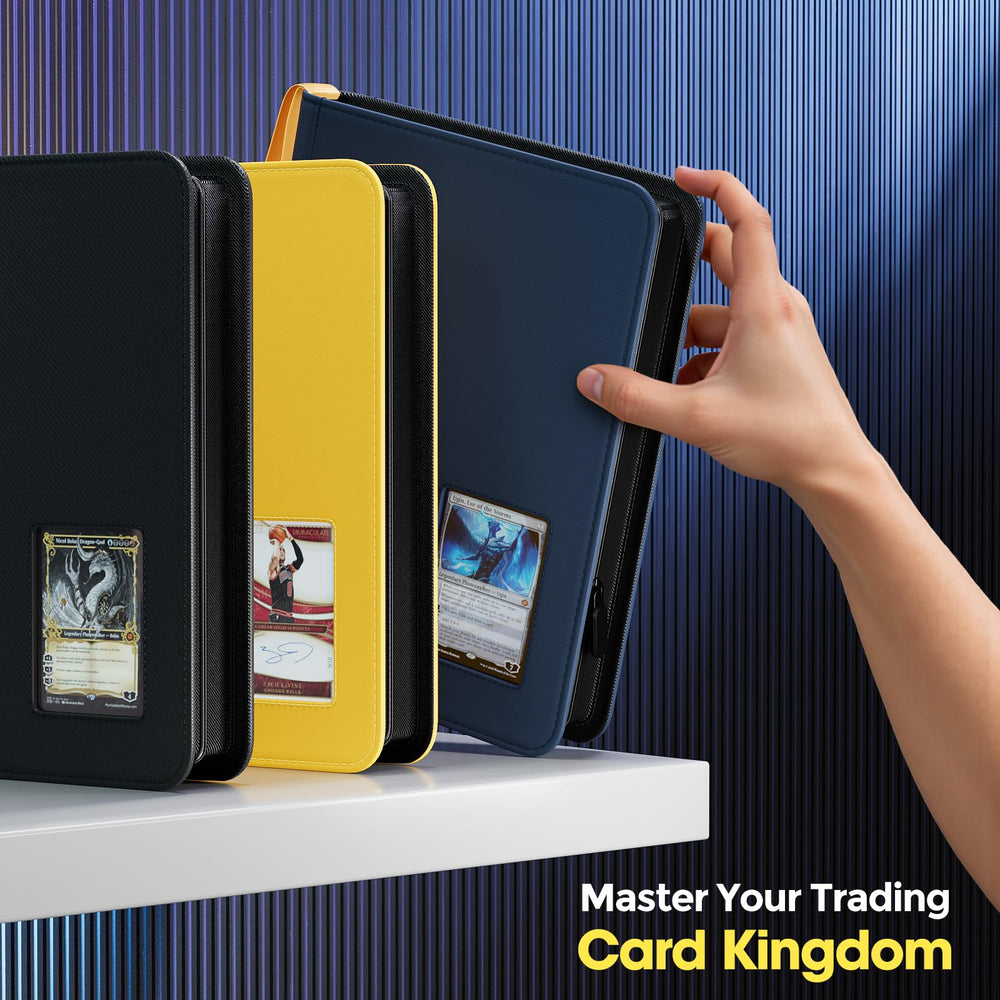 Carry ribbon enhances portability for on-the-go card collections