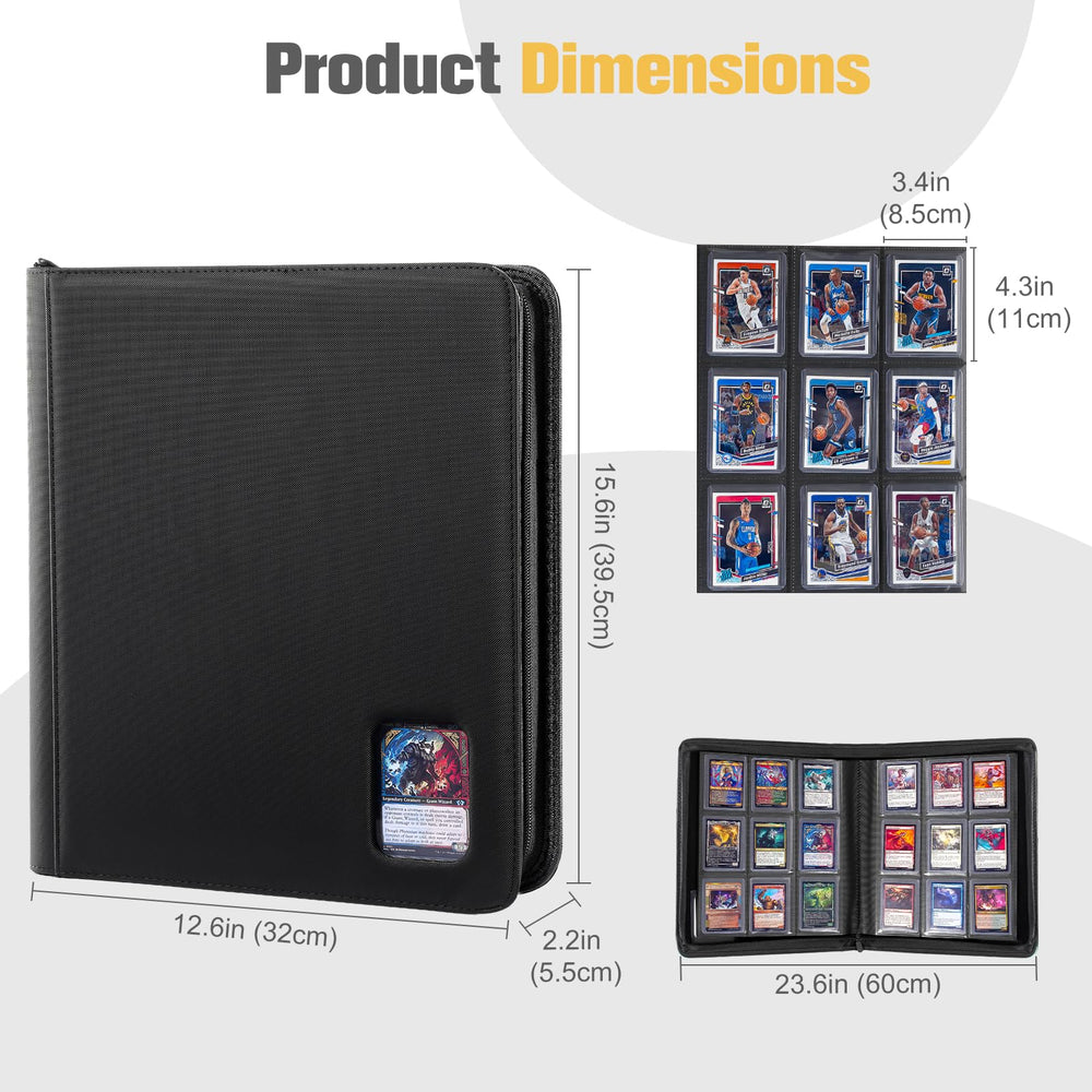 ProCase clear window enables quick card identification and categorization