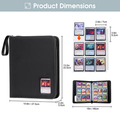 Clear window on ProCase binder enables quick card type identification.