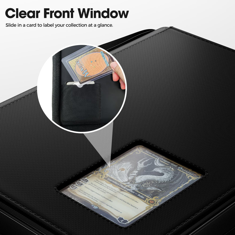 ProCase side-loading pockets enable easy insertion and rearrangement for collectors