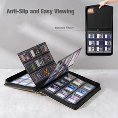 Non PVC pockets in ProCase binder securely hold toploaders in place