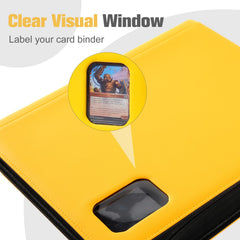 ProCase binder yellow exterior with waterproof PU leather protecting cards