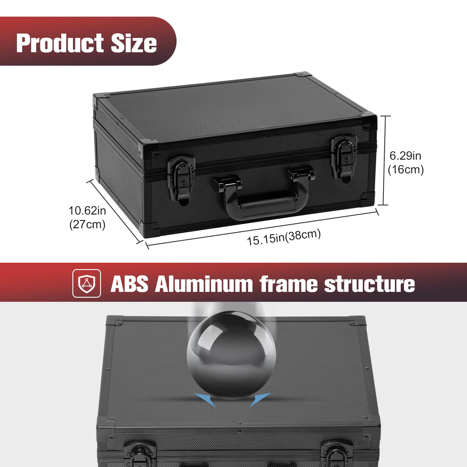 ProCase Toploader rubber feet provide a stable base during use.