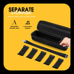 ProCase with shoulder strap and handle for comfortable travel.