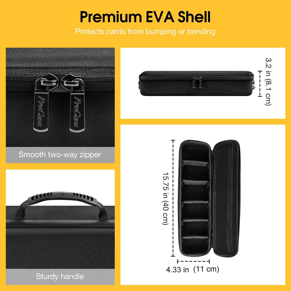 ProCase top mesh pocket stores dice and small game accessories.