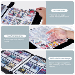 Smooth zipper closure on ProCase binder keeps contents secure.