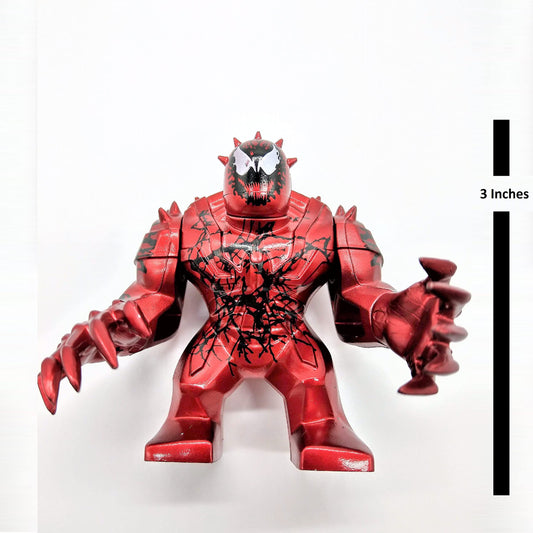 Prodigy Toys Mini Spiderman Carnage with movable hands ready for dynamic poses.