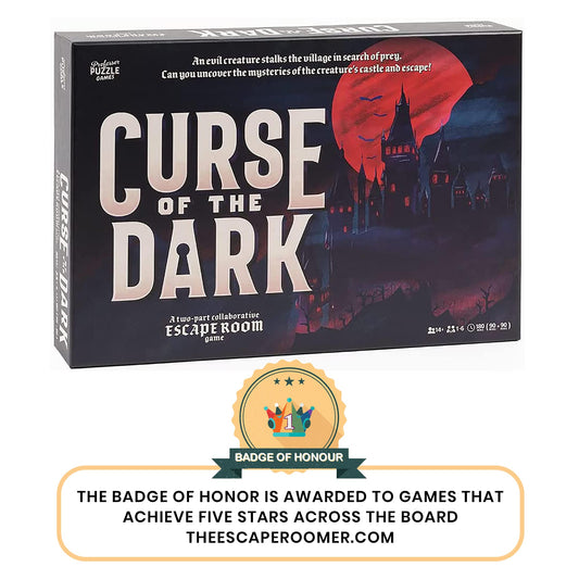 Puzzle components of Curse of The Dark invite hands-on puzzle solving