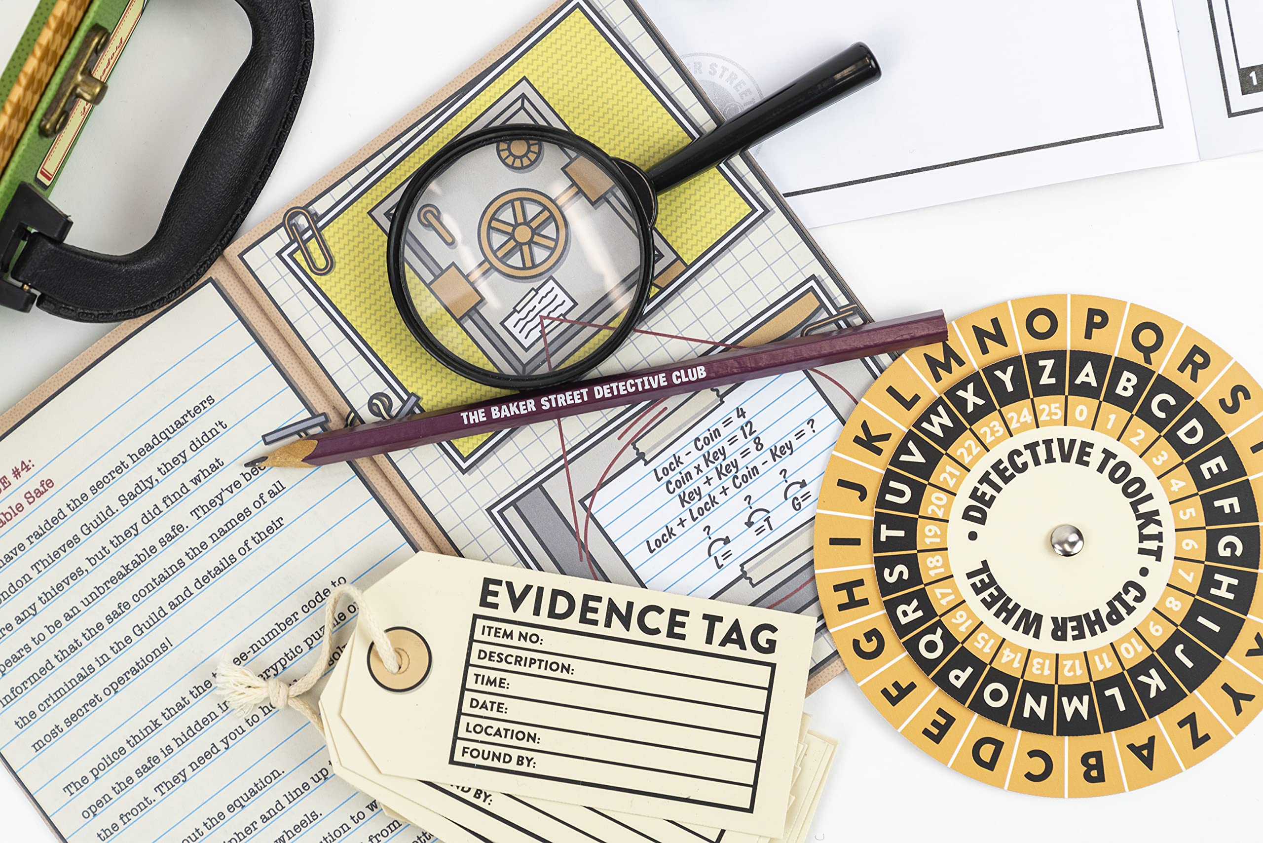 Professor PUZZLE fingerprint kit to safely collect and analyze traces.