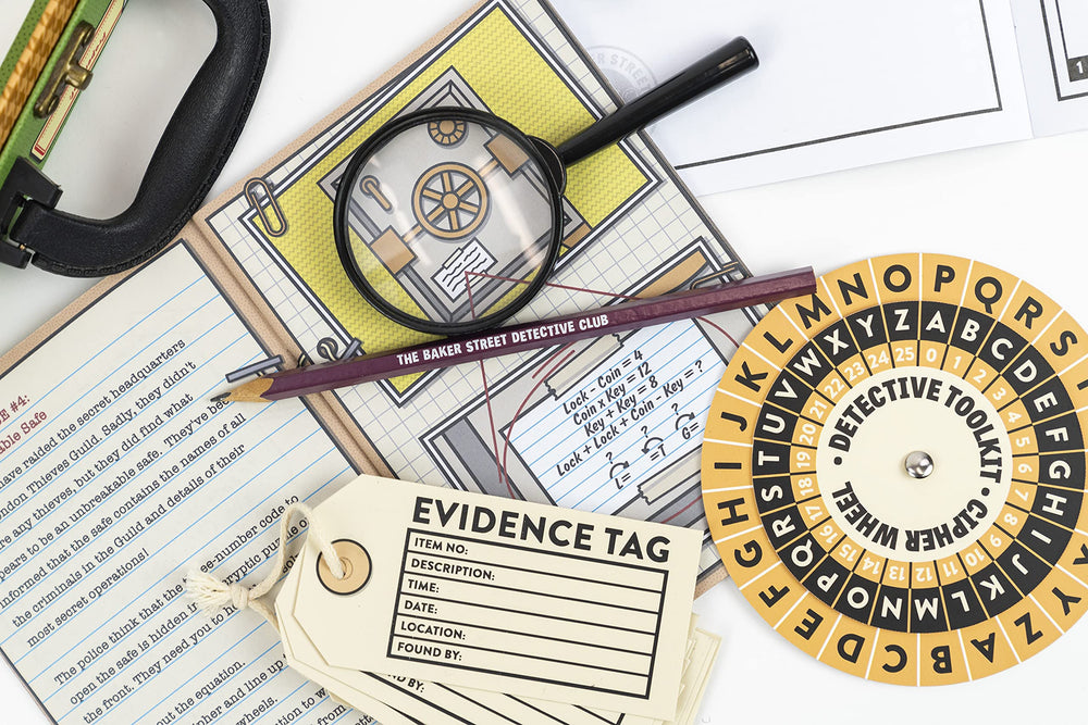 Professor PUZZLE fingerprint kit to safely collect and analyze traces.