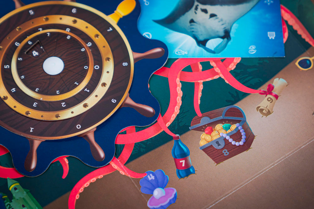 Professor Puzzle Escape from The Aquarium co-op play—team members solve together
